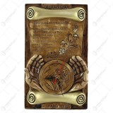 Placheta cu ceas din ipsos &bdquo;Binecuvantare Casei&rdquo; 22&times;37 CM