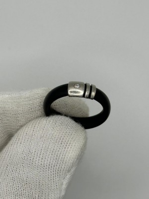 INEL PLATINA 950 + Silicon + 1 Diamant = 0.03CT - Mar. 56 - Deosebit ! foto