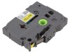 Bandă adezivă Brother TZE-FX611 6mm x 8m, flexibilă, galbenă
