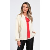 Bluza Dama Eleganta, Eranthe, Noblesse, cu Funda ampla V352 - M