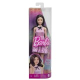 BARBIE PAPUSA BARBIE FASHIONISTAS BRUNETA CU ROCHIE ROZ IN CAROURI, Mattel