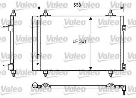 Condensator / Radiator aer conditionat CITROEN DS5 (2011 - 2015) VALEO 818171