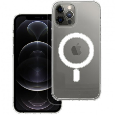 Husa MagSafe pentru Apple iPhone 12 Pro Max, OEM, Clear, Transparenta foto
