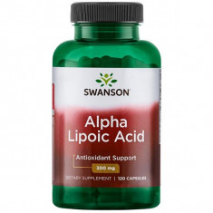 Acid Alfa-Lipoic (300 mg), Swanson Alpha Lipoic Acid - 120 capsule (120 doze) foto