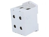 Conector de Șine 35-240mm&sup2; 1 Pistă 4 Borne Gri 60mm