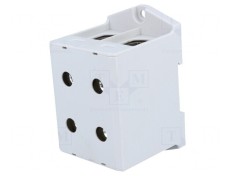 Conector de Șine 35-240mm&sup2; 1 Pistă 4 Borne Gri 60mm