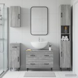 Cumpara ieftin Set de dulapuri pentru baie, 4 piese HAARLEM Sonoma gri