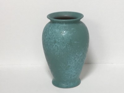 Vaza turcoaz, ceramica veche foto