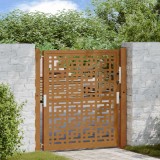 Poarta Gradina Otel Design Cruce, 105x10x105cm, Maro Ruginium, Sistem Blocare, Asamblare Usoara, Gard, Curte