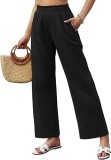 Pantaloni lungi dama Famulily, de vara, cu buzunare, din bumbac, M - OUTLET