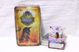 Cartonase carti de joc Fantasy Riders + cutie metal - lot 75 bucati
