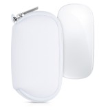 Husa pentru mouse Apple Magic Mouse 2/Magic Mouse 1, Kwmobile, Alb, Neopren, 51117.02
