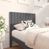 vidaXL Tăblie de pat gri 95,5x4x100 cm Lemn masiv de pin 818852