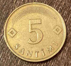 C50 - Moneda foarte veche - Letonia - 5 santimI - 1992