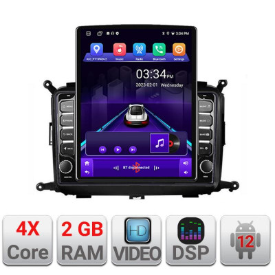 Navigatie dedicata Kia Carens 2013-2018 K-2023 ecran tip TESLA 9.7&amp;quot; cu Android Radio Bluetooth Internet GPS WIFI 2+32 DSP Quad CarStore Technology foto
