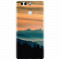 Husa silicon pentru Huawei P9, Blue Mountains Orange Clouds Sunset Landscape