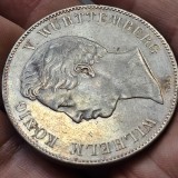 Germania 2 TALER 1846 , argint 37,06 grame , patina superba