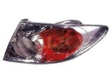 Stop spate lampa Mazda 6, 06.02-04.05 Sedan/ Hatchback, spate, omologare ECE, fara suport bec, exterior, argintiu, GJ6A-51-180E; QJ6A-51-160E, Stanga, TYC