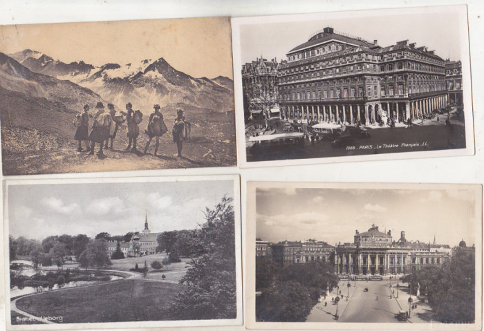 bnk cp Lot 30 carti postale vechi -Europa - necirculate