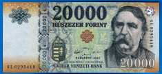 (1) BANCNOTA UNGARIA - 20.000 FORINT 2016, PORTRET DEAK FERENC, STARE AUNC/UNC foto