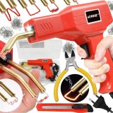 Pistol pentru lipit si sudat plastic, putere 100 W, cu 200 de capse incluse, Verke