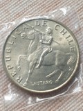 F1 CHILE 5 escudos 1972 UNC, America Centrala si de Sud