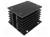 Radiator extrudat, aluminiu, 110mm x 100mm, neagra, STONECOLD -