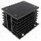 Radiator extrudat, aluminiu, 110mm x 100mm, neagra, STONECOLD -