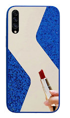 Husa silicon oglinda si sclipici ( glitter) Samsung Galaxy A30S , A50 , Albastru