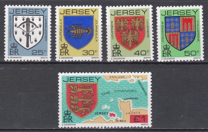 Jersey 1982 - Steme, Cota 9 EURO, MNH