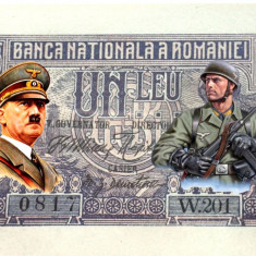 WW2 bancnota fantezie 1 leu