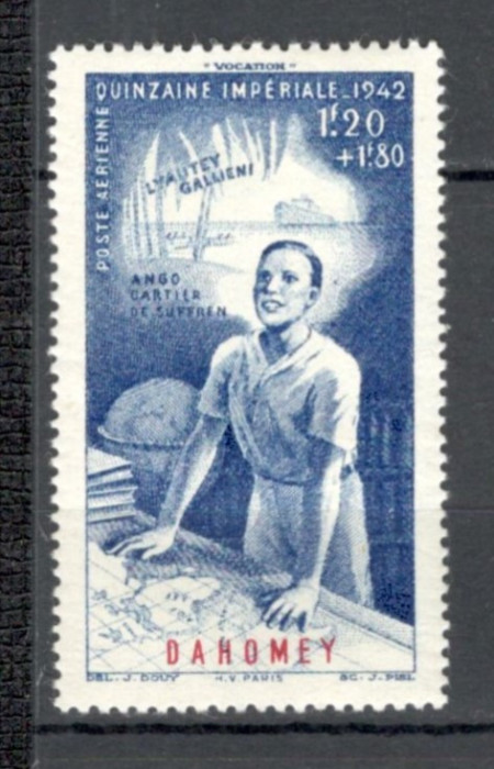 Dahomey.1942 Posta aeriana-Saptamina donarii MD.22