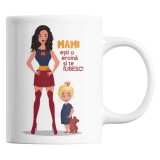 Cana alba personalizata &quot;Mami, esti o eroina si te IUBESC&quot;, INOVATIX&reg;. 330ml