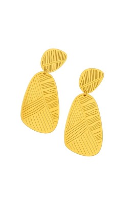 Cercei placati cu aur Leaf Dragonfly foto