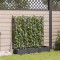 Gossi ghiveci cu trellis 3 pcs negru 120x40x125.5 cm