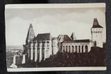 Carte postala Castelul Hunedoara, perioada interbelica
