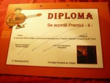 Diploma Premiul II -Fundatia Romana de Chitara- Tinerii Chitaristi E.Pamfil.2019