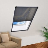 Cumpara ieftin Ecran insecte pentru ferestre, antracit, 80x100 cm, aluminiu