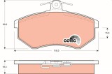 TRW GDB826 COTEC set placute frana,frana disc
