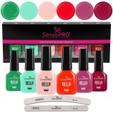 Set 6 Oje Semipermanente BELLA SensoPRO Milano, Glossy Fantasy