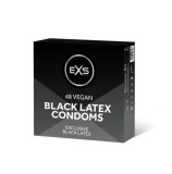Set 48 Prezervative Black Condoms, Latex