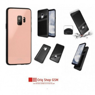 Husa Silicon GLASS Samsung A305 / A205 Galaxy A30 / A20 Roz foto