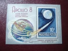 Bloc Ungaria 1969 - Cosmos Apollo 8