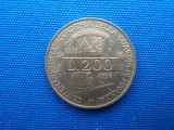 200 LIRE 1996 ,CENTENARUL ACADEMIEI DE FINANTE / ITALIA, Europa