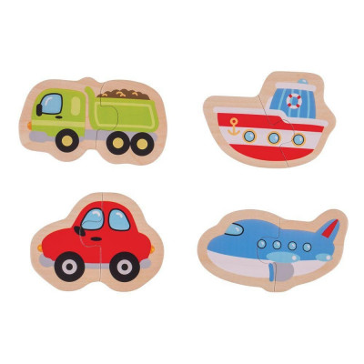 Puzzle - mijloace de transport (8 piese) PlayLearn Toys foto