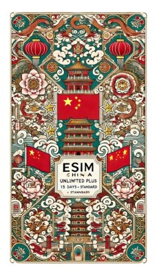 eSIM China, Unlimited Plus, 15 Days, Standard foto