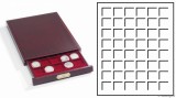 Cutie de lux Leuchtturm Lignum pentru 20 monede de pana la 50 mm