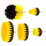 Cumpara ieftin Set 5 perii de curatare WTO&reg;, Nylon, Pentru Bormasina, Negru/Galben, Diverse Marimi