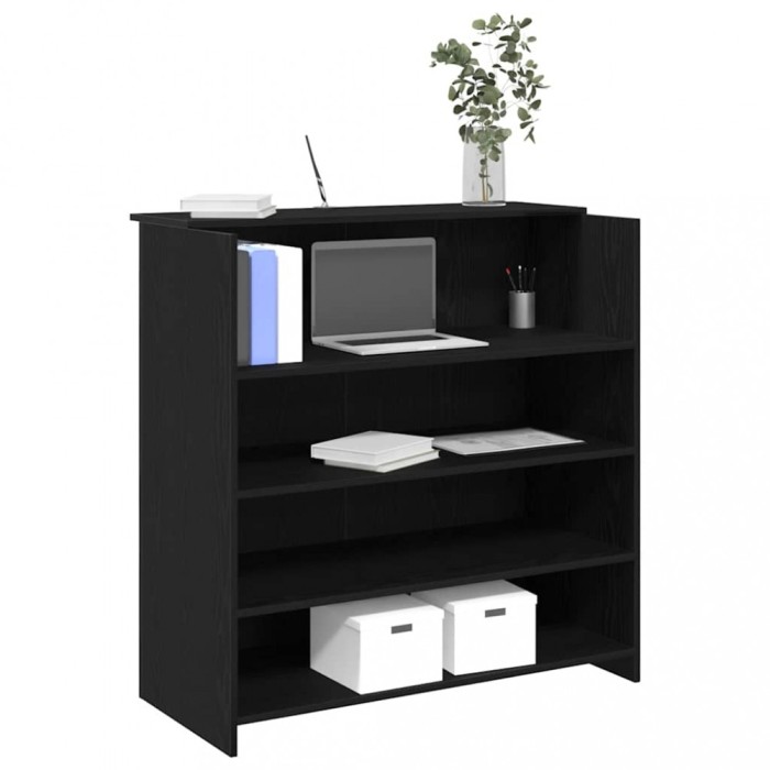 vidaXL Birou de recepție Stejar negru 100x50x103,5 cm Lemn prelucrat 3324161
