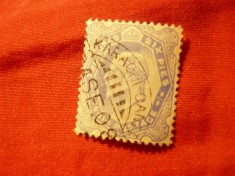 Timbru India 1902 Rege Edward VII , val. 2,5a. stampilat foto